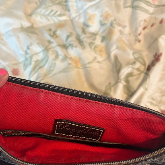 Dooney & Bourke Black and Brown Monogram Shoulder Bag - Picture 5 of 5